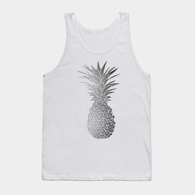 Silver pineapple Tank Top by GreenZebraArt